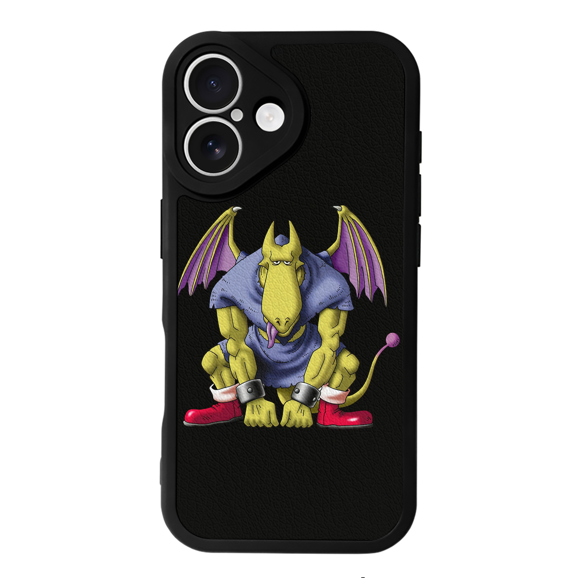 （画像用） ドラゴンクエスト Doragon Kuesuto Dragon Quest 【iPhone 16シリーズ対応】シリコンスマホケース（レザー調） 材質：シリコン
